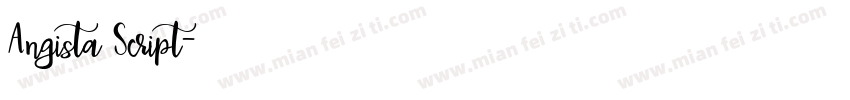 Angista Script字体转换
